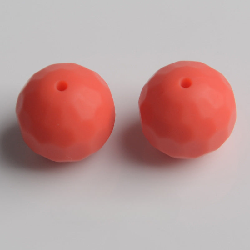 Wholesale 100PCS/PACK 16MM Food Grade Round Rhombus Silicone Beads